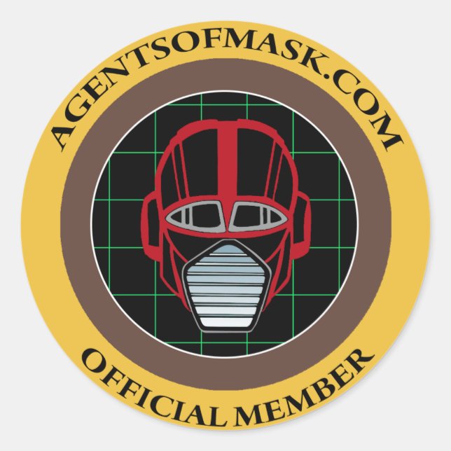 Agents de M.A.S.K. Sticker officiel d'insigne (Devant)