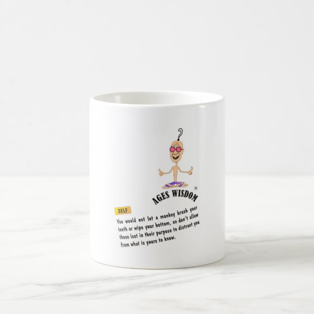 Ages Sagesse tasse "vérité" bande dessinée chemin  (Centre)