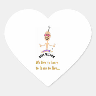 ageswisdom empowerment heart sticker