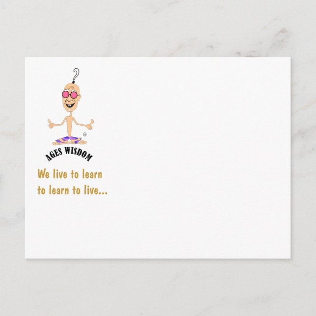 ageswisdom empowerment holiday postcard (Front)