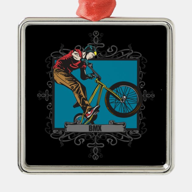 Aggressive BMX Metal Ornament (Front)