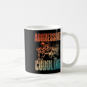 Aggressive Cuddling Wrestling Retro Vintage Wrestl Coffee Mug