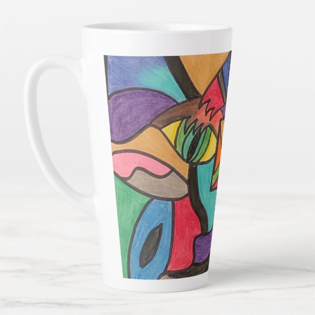 Aggressive Curiosity Latte Mug (Left)