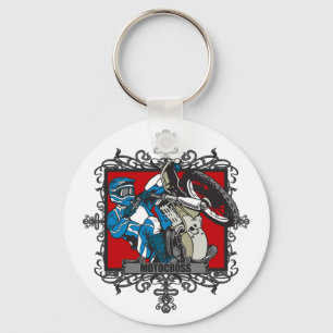 Aggressive Motocross Keychain