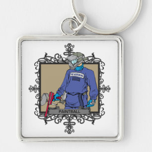 Aggressive Paint Ball Keychain
