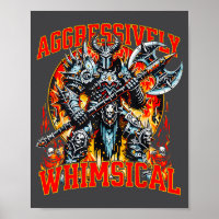 Aggressively Whimsical Dark Fantasy Warrior Battle