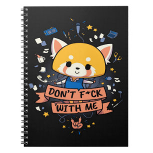 Aggretsuko Cute Red Panda   Cute Panda Lover Notebook