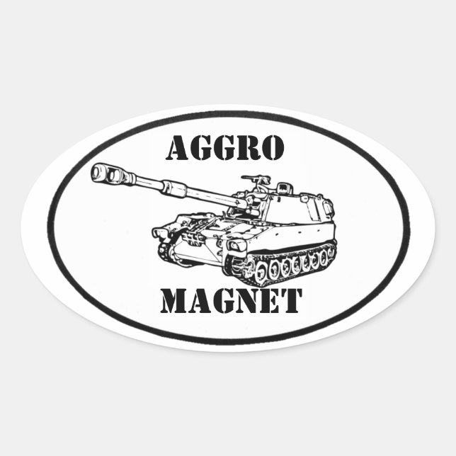Aggro Magnet sticker (Front)
