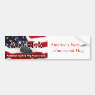 AGHA Patriotic Bumper Sticker