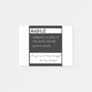 Agile Daily thoughts 2 keep motivated Post-it Notes