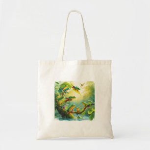Agile Frogs in Harmony 040624AREF108 - Watercolor Tote Bag