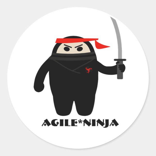 Agile Ninja Stickers (Front)