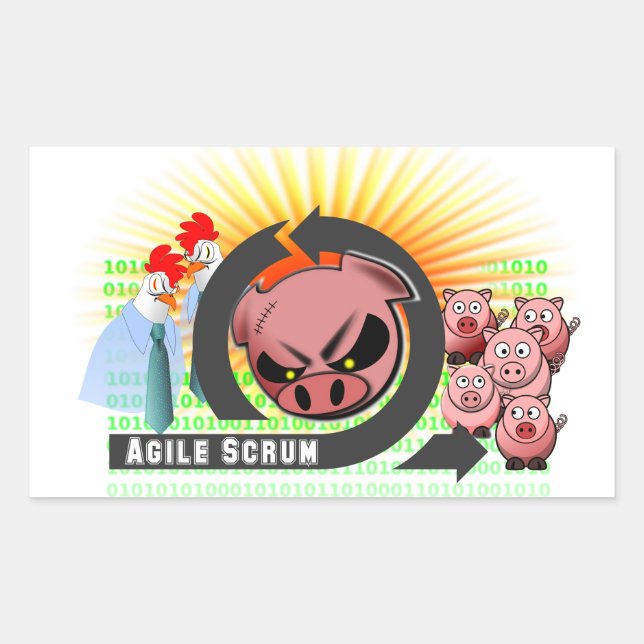 Agile Scrum Sticker - Customizable! (Front)