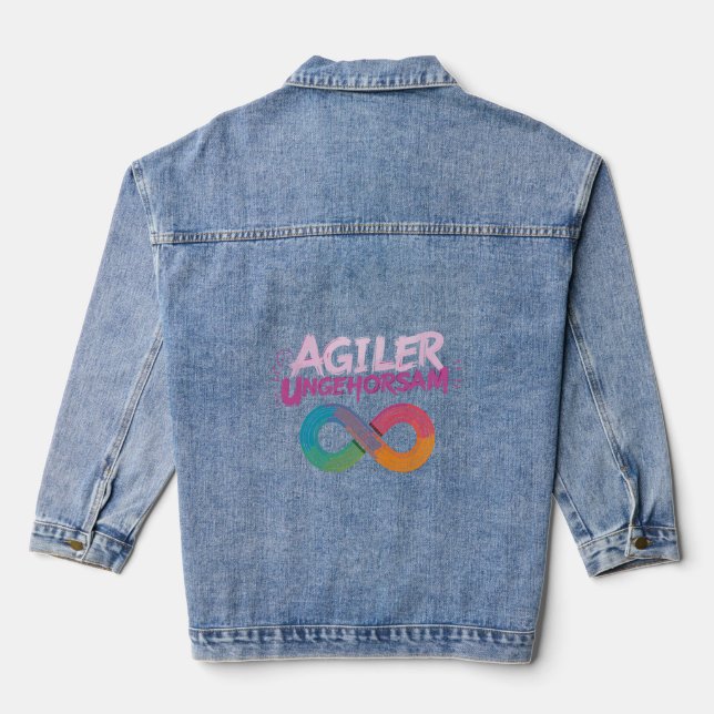 Agiler Ungehorsam Denim Jacket (Back)