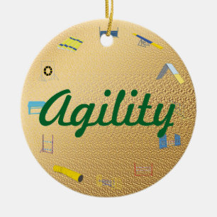 Agility Circle Ceramic Ornament