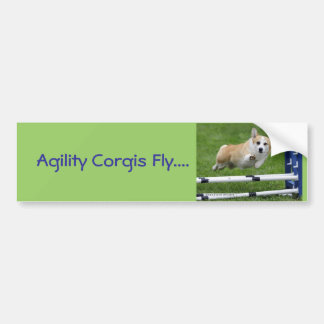 Agility Corgis Fly Bumper Sticker