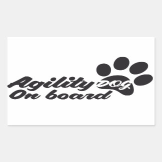 Agility Dog On Board Sticker