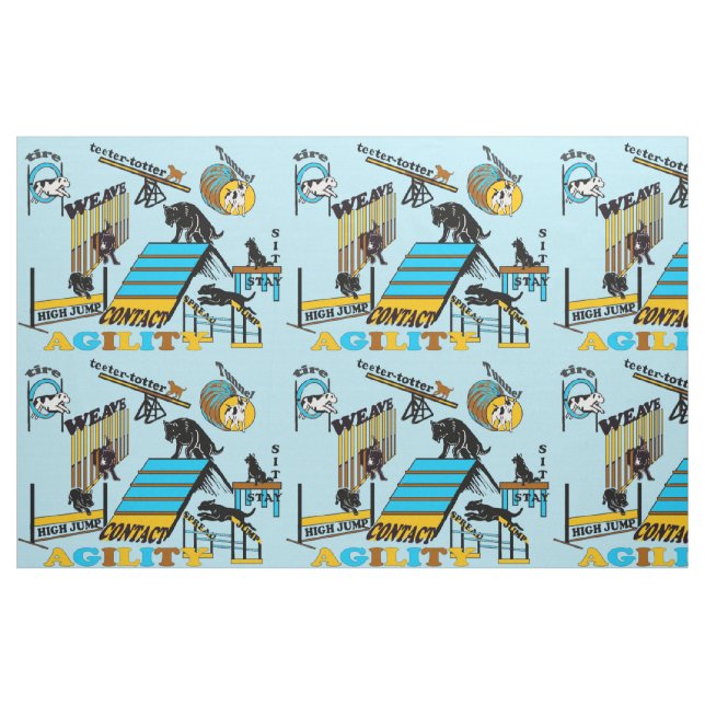 Agility fabric for dog lovers (Fat Quarter)