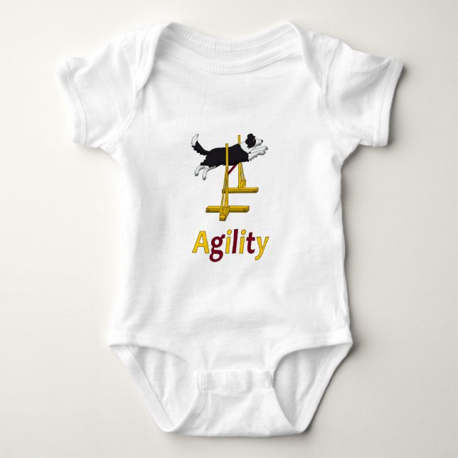 Agility jump baby bodysuit (Front)