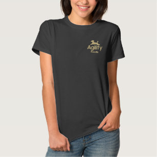 Agility Poodle Embroidered T-Shirt