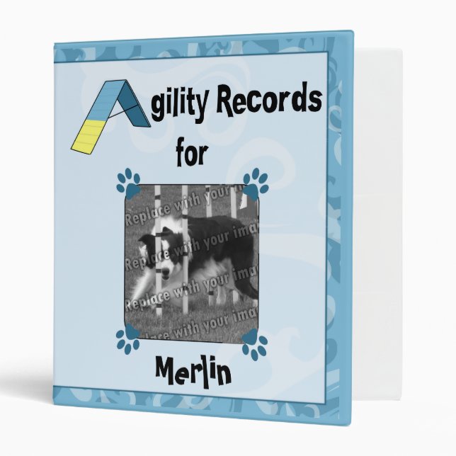 Agility Records Binder (Blue) (Front/Inside)