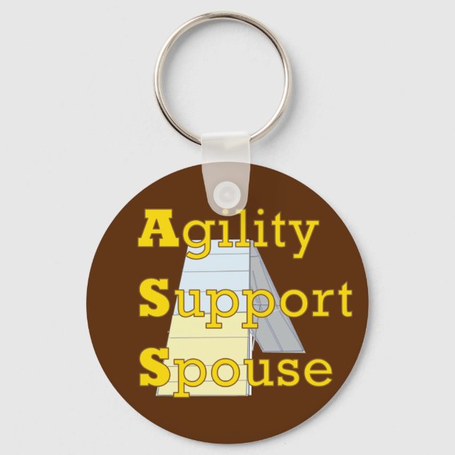 Agility Support Spouse 1 Keychain (Front)