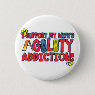 Agility Wife 2 Inch Round Button