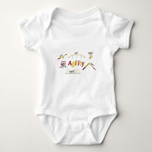 Agility with script baby bodysuit