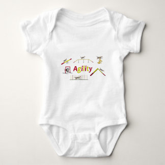 Agility with script baby bodysuit