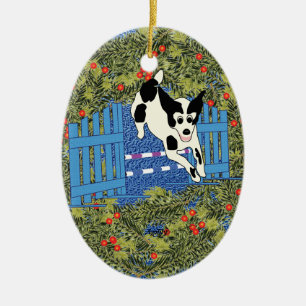 Agility Wreath Ceramic Ornament