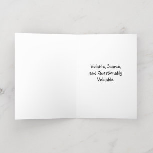 Aging Like Bitcoin Funny Crypto Birthday Card