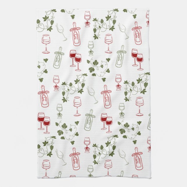 Aging Like Fine Wine Kitchen Towel (Vertical)