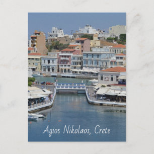 Agios Nikolaos Crete Postcard