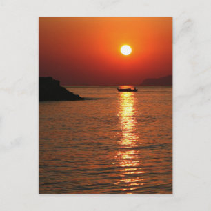 Agios Nikolaos sunrise, Crete Postcard