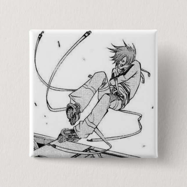 Agito battle badge 2 inch square button (Front)