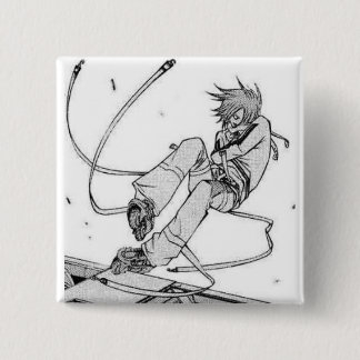 Agito battle badge 2 inch square button