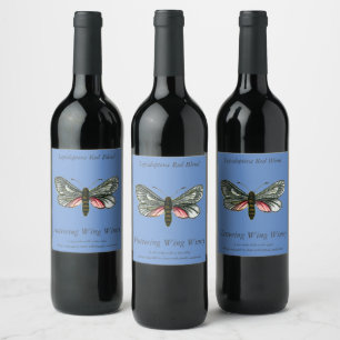 Aglaope infausta - Almond-Tree Leaf Skeletonizer W Wine Label