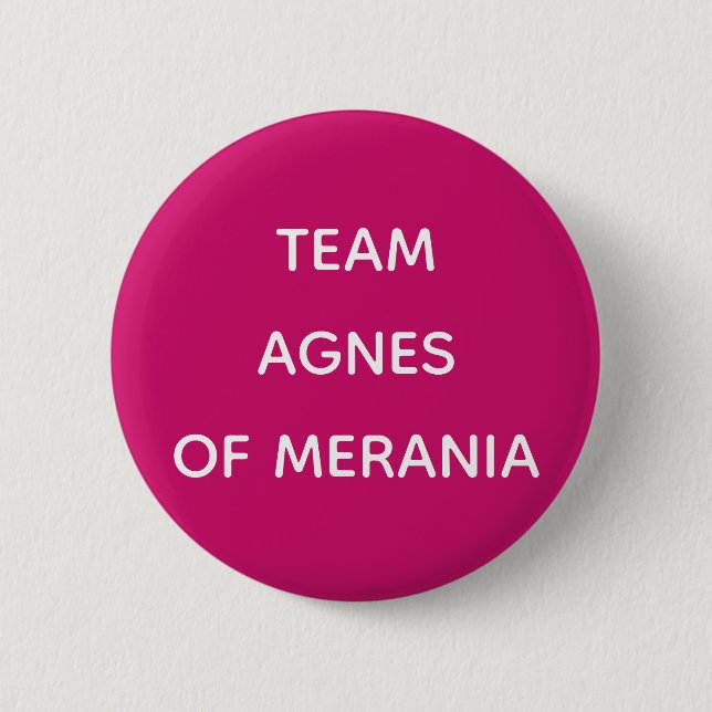 Agnes of Merania Queen of France 2 Inch Round Button (Front)