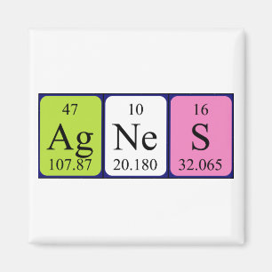 Agnes periodic table name magnet