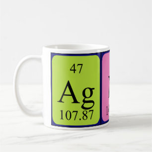 Agnes periodic table name mug