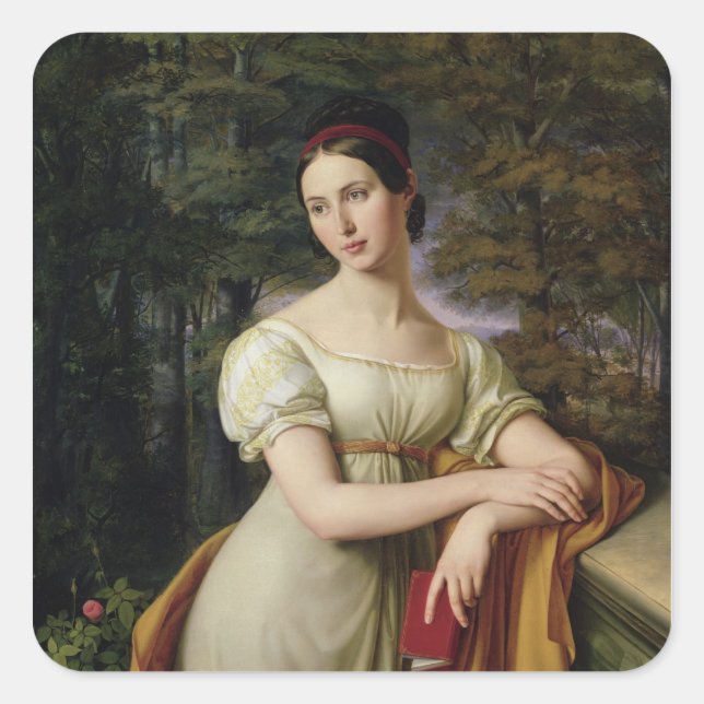 Agnes Rauch , 1825 Square Sticker (Front)