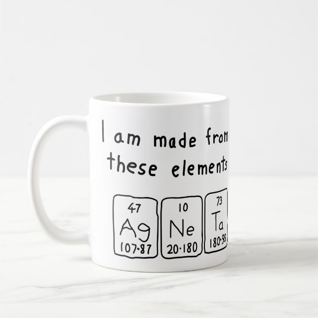 Agneta periodic table name mug (Left)