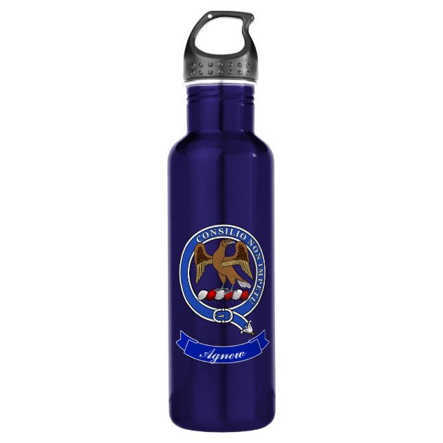 Agnew Clan Badge Personalized 710 Ml Water Bottle (Front)