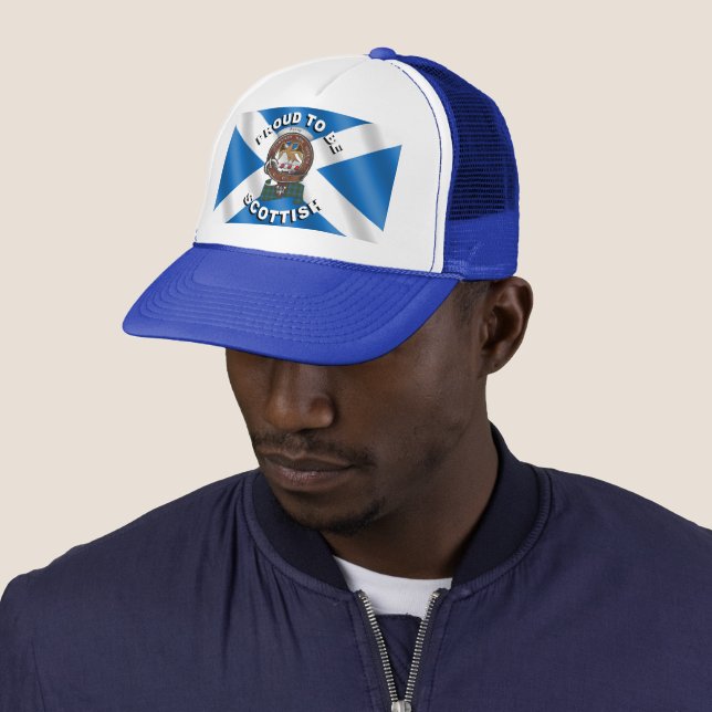 Agnew Clan Badge Scottish Trucker Hat (In Situ)