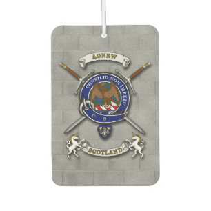 Agnew Clan Badge & Swords Air Freshener