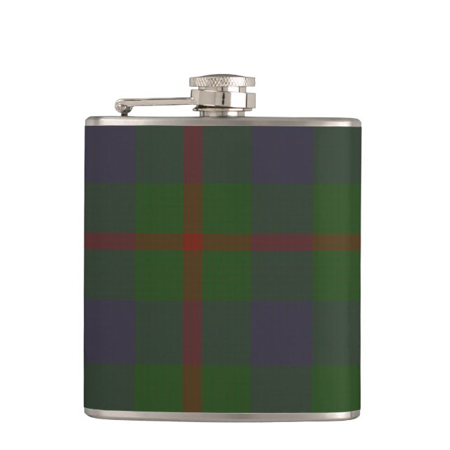 Agnew Clan Tartan Hip Flask (Front)