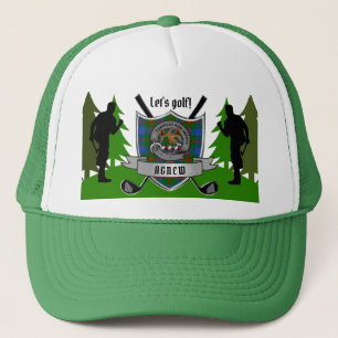 Agnew Personalized Clan Badge Golf Trucker Hat