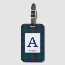 Agnew Tartan Green and Blue Plaid Pattern