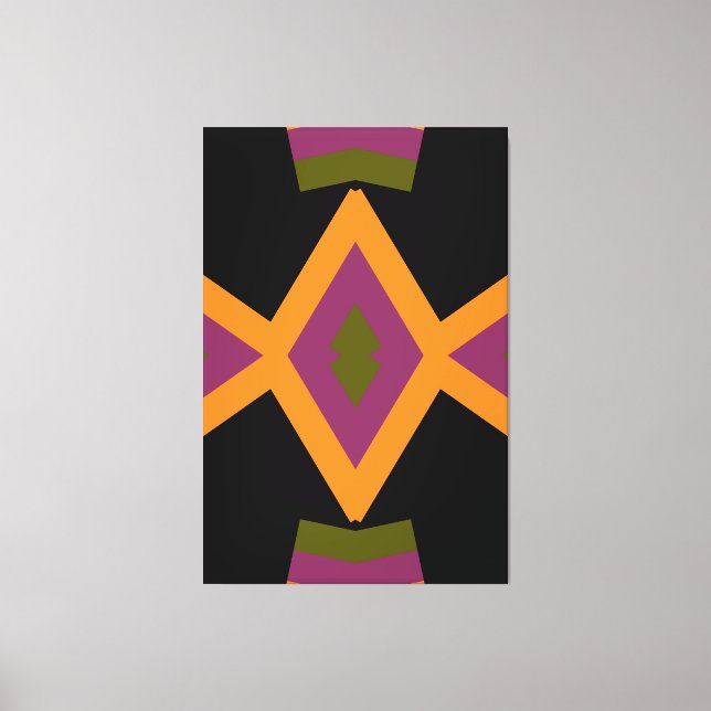 Agnezina Bold Geometric13 Canvas Print (Front)