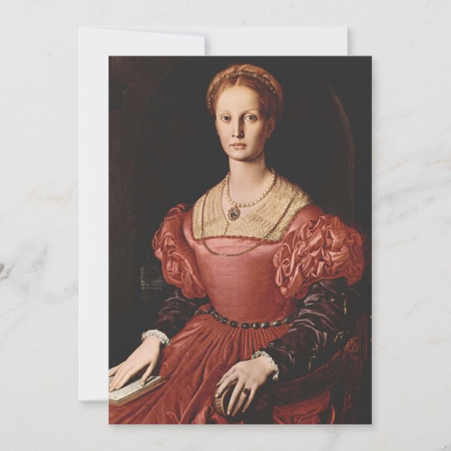 Agnolo Bronzino - Portrait of Lucrezia Panciatichi Invitation (Front)